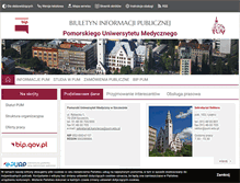 Tablet Screenshot of bip.pum.edu.pl